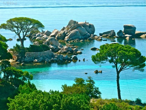 Beach nearby, sun loungers