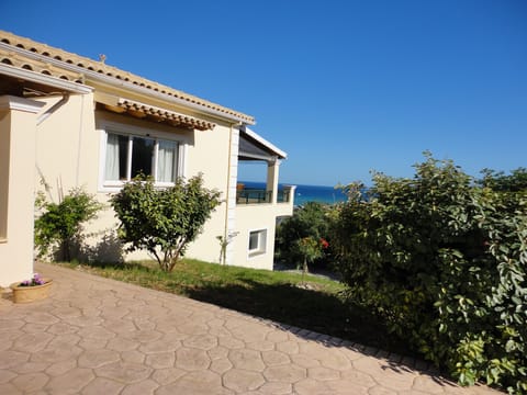 Side view of the villa