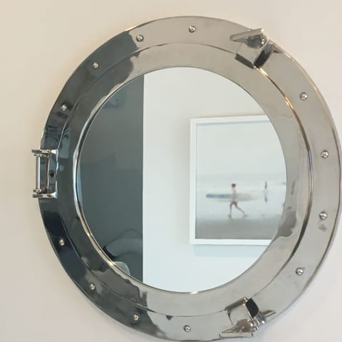 Nautical details throughout the home.