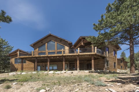 rear view of the house from the two acre property