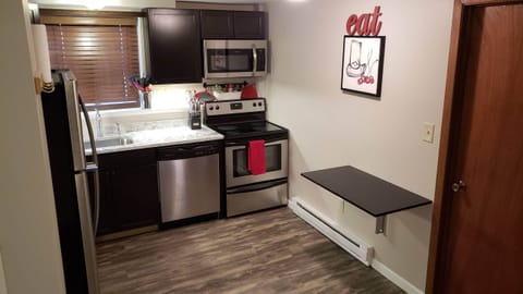 New Kitchen with extra prep table that folds away