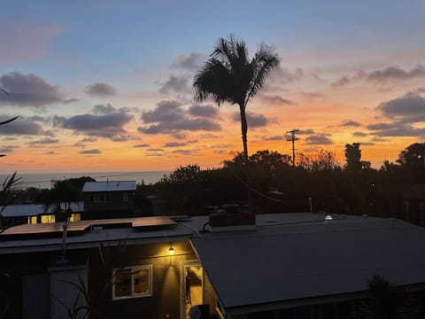 View from raised deck in the back of the house. 