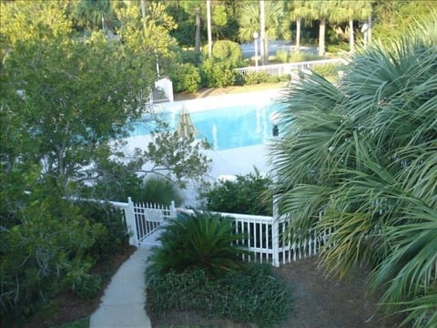 View of pool from master room deck