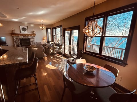 Gorgeous views of Cayuga Lake from every vantage point on the first floor.
