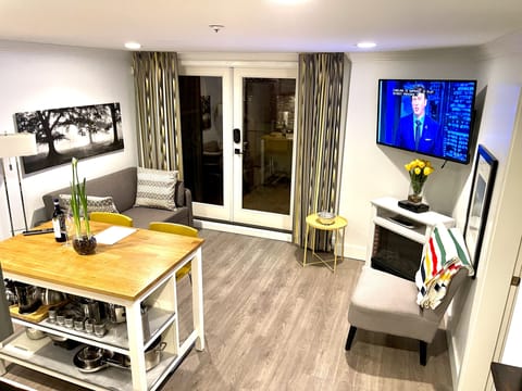 Living area of suite