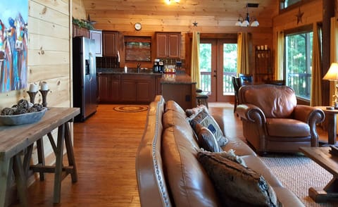 Upstairs den & kitchen
