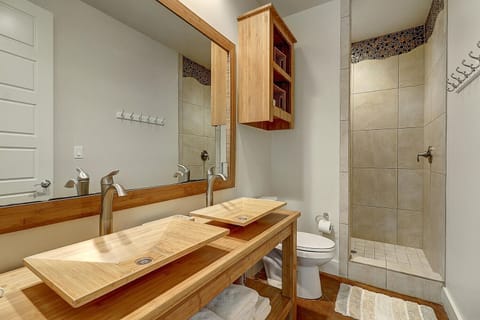 1st Floor Bathroom - 2 sinks & walk in shower