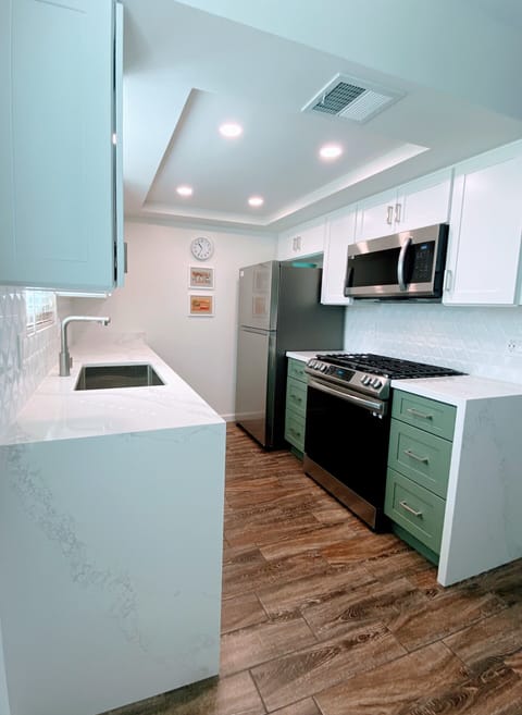 New stainless steel appliances