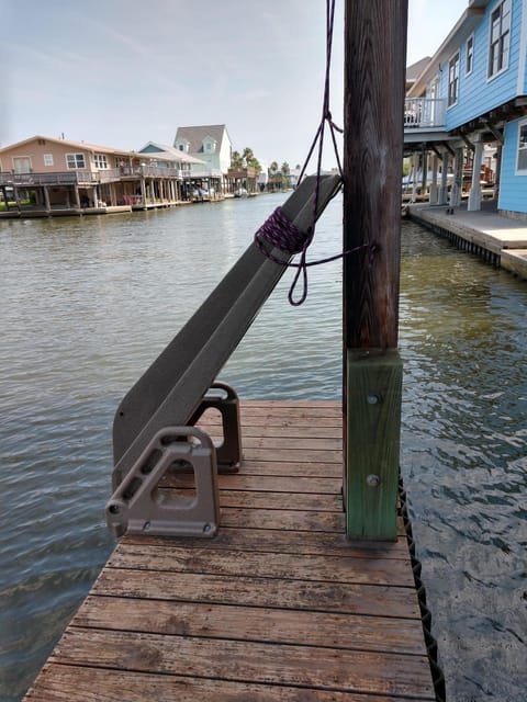 New swim ladder, makes it easier to get in and out.