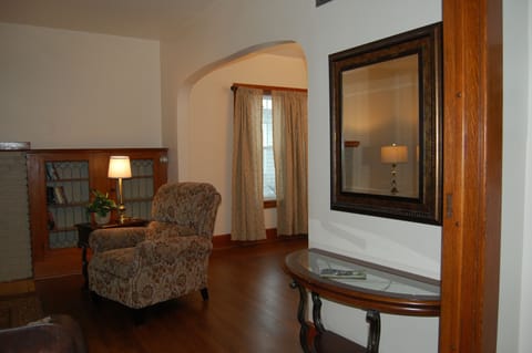 Living room into dining room