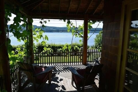 View from the side of the porch