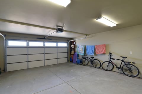 2 car garage and guest parking is available