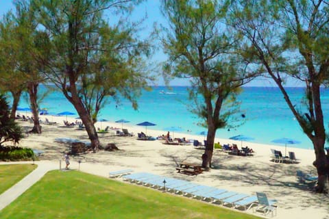 Beach nearby, sun loungers, beach towels