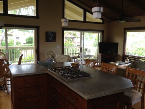 Look out from the kitchen as you whip up a meal!