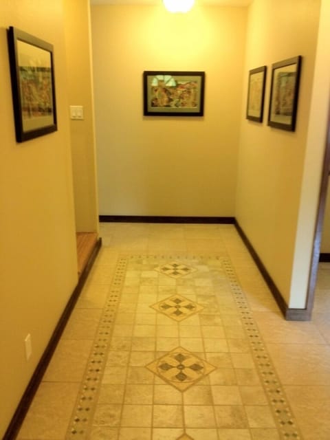 Entry way with Hawaiian art