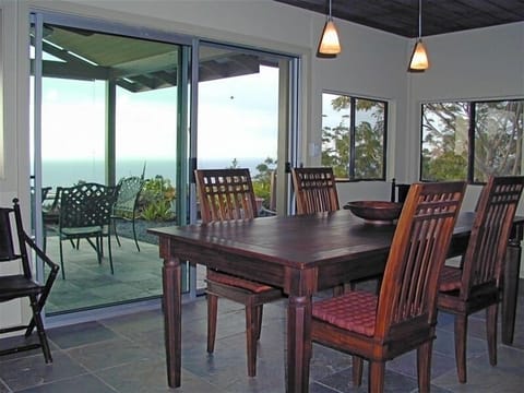 Dining looking out to the Lanai