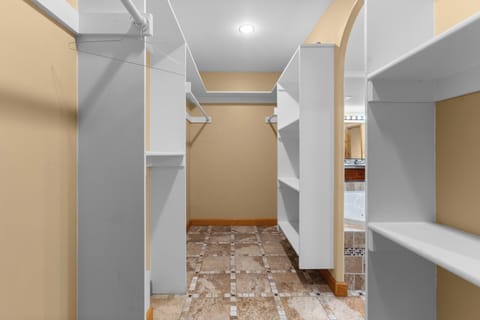 Master walk in closet