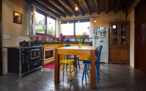 Fridge, oven, stovetop, coffee/tea maker