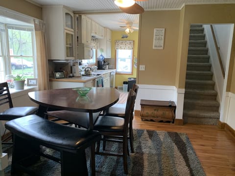 Eating area, galley kitchen