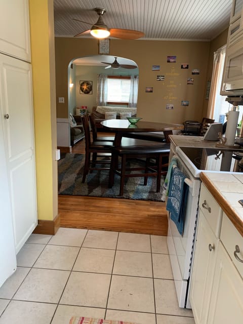 Galley kitchen dining area, make socializing fun