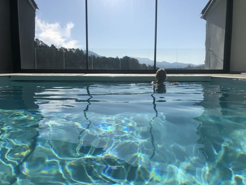 Indoor pool, a heated pool