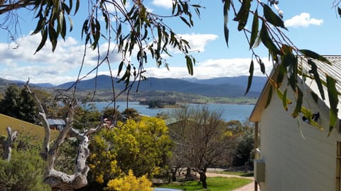 "If you're  lucky enough..."  Wildenmann Cottage, Lake, Mountains and Snow Gums