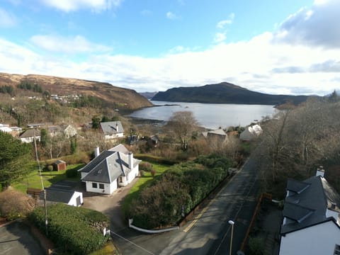 Birds eye drone view from above