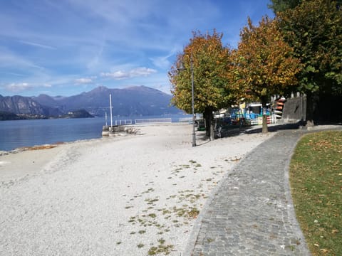 Beach nearby, sun loungers