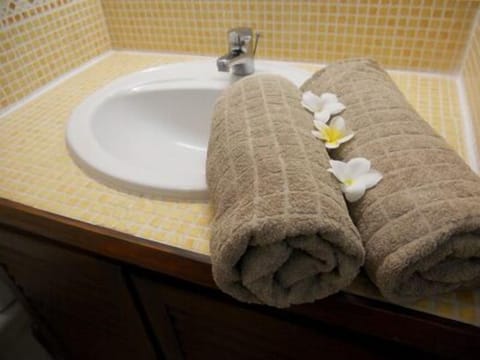 Towels, toilet paper