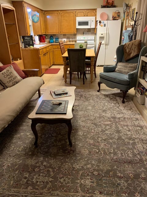 Open room for easy conversation.