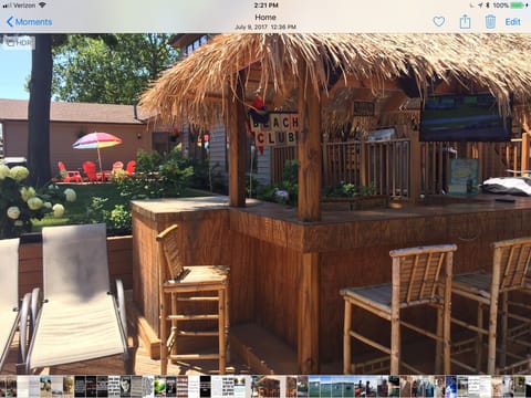Tiki Bar owners deck , limited use maybe considered subject to availability