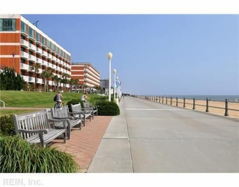 On the beach, sun loungers, beach towels