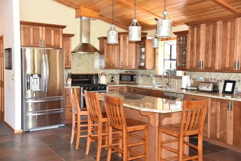 gourmet kitchen with all the accessories