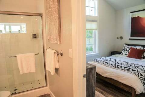 2nd bedroom door opening to bathroom