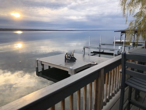 View from over-water deck. Stunning views in any season. Fantastic sunsets.