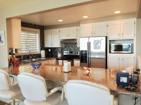 Updated and well-stocked kitchen. New Kitchen Aid dishwasher instaled July 2023