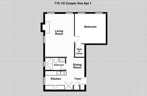 Floor plan, unit has fire extinguisher, escape ladder, smoke and co2 detector.