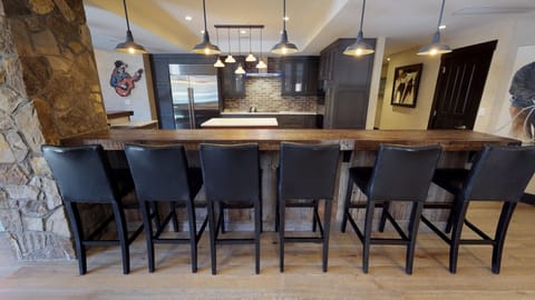 kitchen from family room view