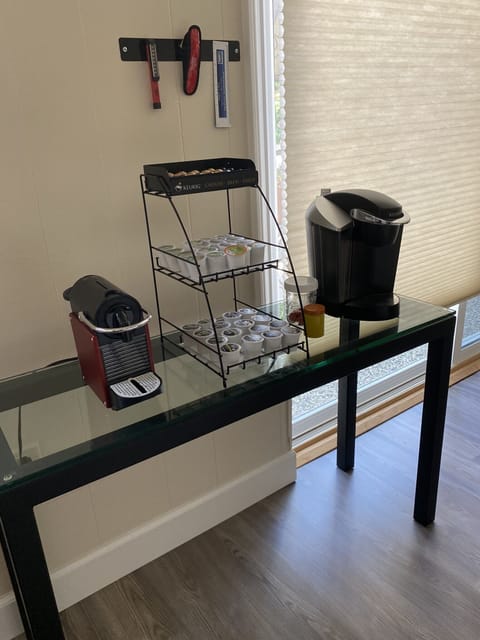 Coffee Station. Nespresso and Keurig Appliances with initial supply of pods.