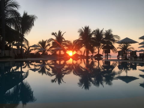 Night Sunset from the pool