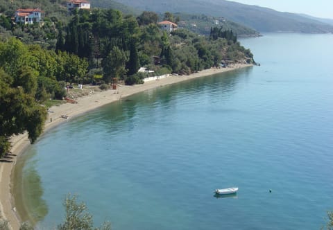 At your gate -panoramic view of the magnificent waters of Kalifteri Beach