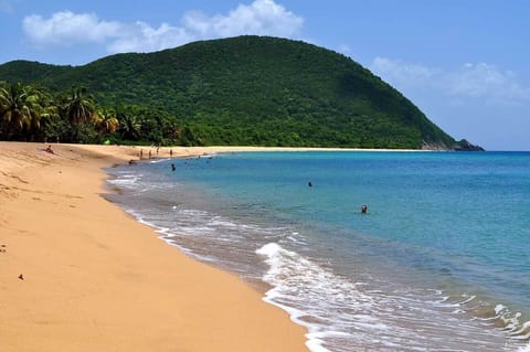 Beach nearby, sun loungers