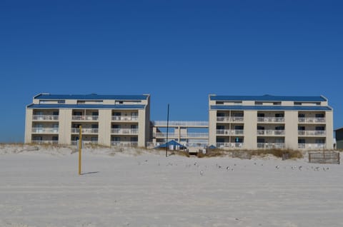 view of complex from beach