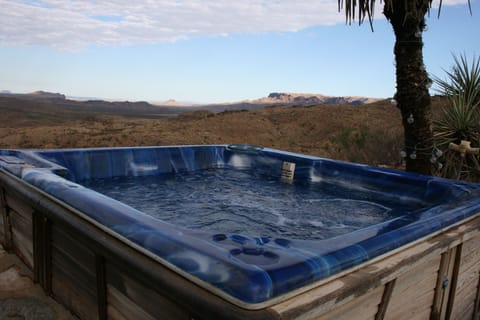 view from the hot tub