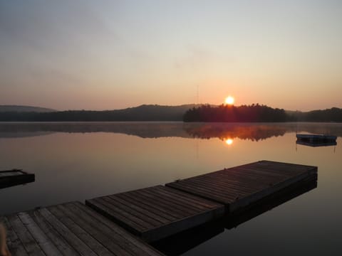Sunrise view at Nottaway Island...perfect time for a paddle with the loons.