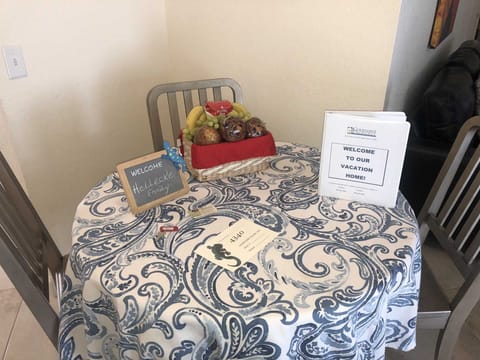 Upon arrival you are welcomed with our signature basket filled with snacks and fresh ground coffee.