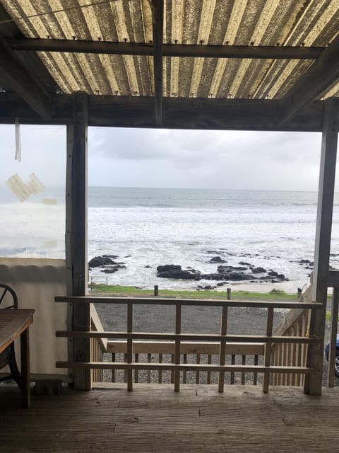 High tide view from deck