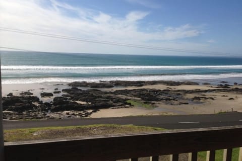 Low tide view from deck