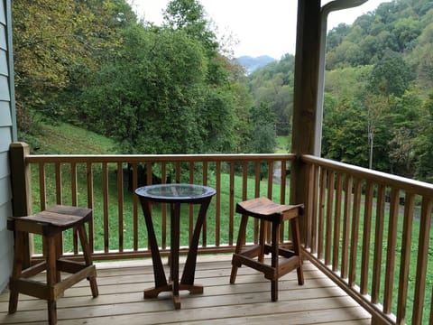 Relax on the deck and listen to the creek