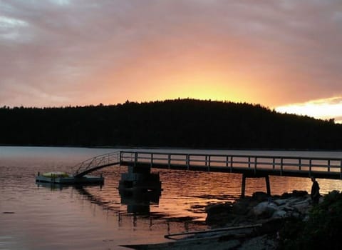 Sunset dock view.  